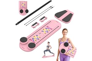 OWLSKY Pilates Reformer Board – 5-in-1 Foldable Pilates Machine for Home Workout, Portable Fitness Board with Resistance Bands, Full Body Training for Women