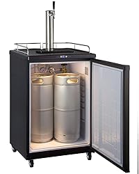 Kegco Keg Dispenser, 1 Faucet, Black