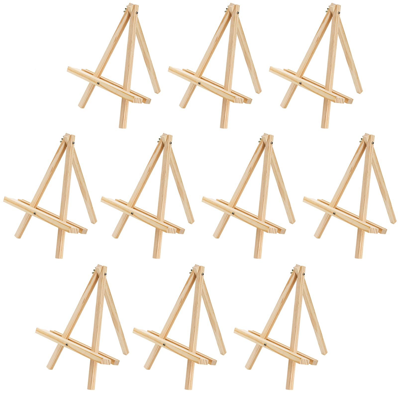 Photo 1 of ***POSSIBLE MISSING PARTS, SELLING AS IS, FINAL SALE****Tosnail 10 Pack 12" Art Easel Stand Tabletop Wooden Display Stand Photo Holder Display Stand for Artist, Students, Adults, Kids Painting***POSSIBLE MISSING PARTS, SELLING AS IS, FINAL SALE****