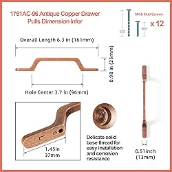 Goo-Ki 6 Pack 3.78"(96mm) c-c Kitchen Cabinet
