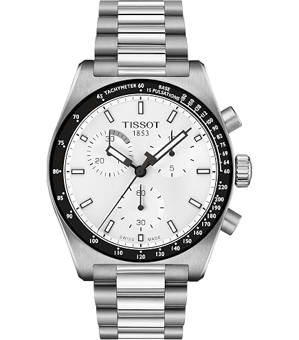 TISSOT／ PRS516-165FT Rare Automatic ♂ Amazon.com: Tissot PR516, Swiss Automatic Chronograph, 41mm, White