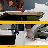 Sika 522 Caravan Motor Home Adhesive Sealant Cartridge Black 300ml Weather UV view 7