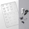Nail Art Silicone Molds 3D Nail Art Mold Multi-Shape Butterfly Embossed Silicone Molds Suitable for DIY Nail Art Decoration