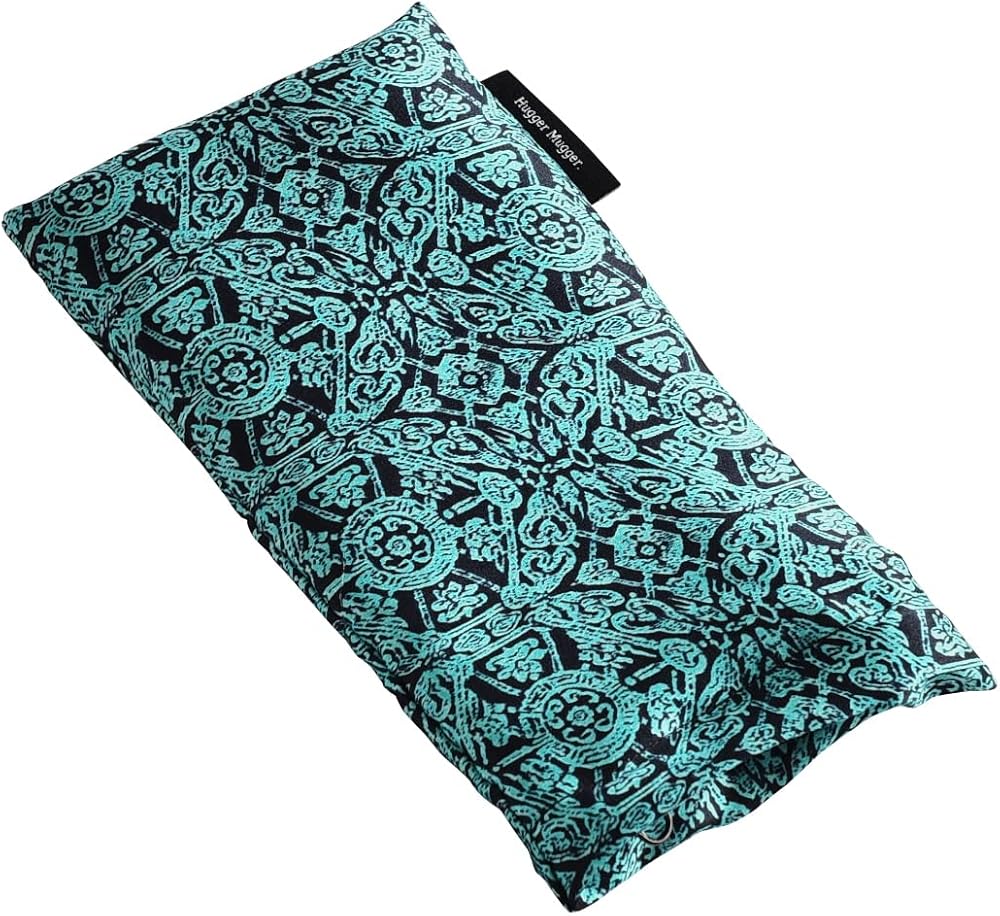 Hugger Mugger Silk Eye Pillow with Flaxseed Filling - Organic Flaxseed Filling, Scent-Free Relaxation, Light Weight, Chill in