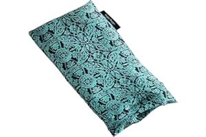 Hugger Mugger Silk Eye Pillow with Flaxseed Filling - Organic Flaxseed Filling, Scent-Free Relaxation, Light Weight, Chill in Freezer, Washable Cover