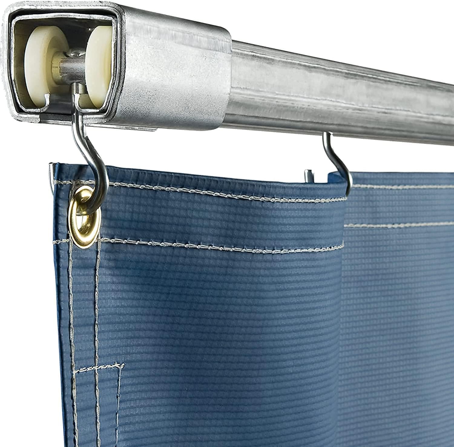 Outdoor Curtains - AKON Curtain Track Patio Curtain Track | Rolls Side to Side | Galvanized Steel | Inexpensive and Easy to Install