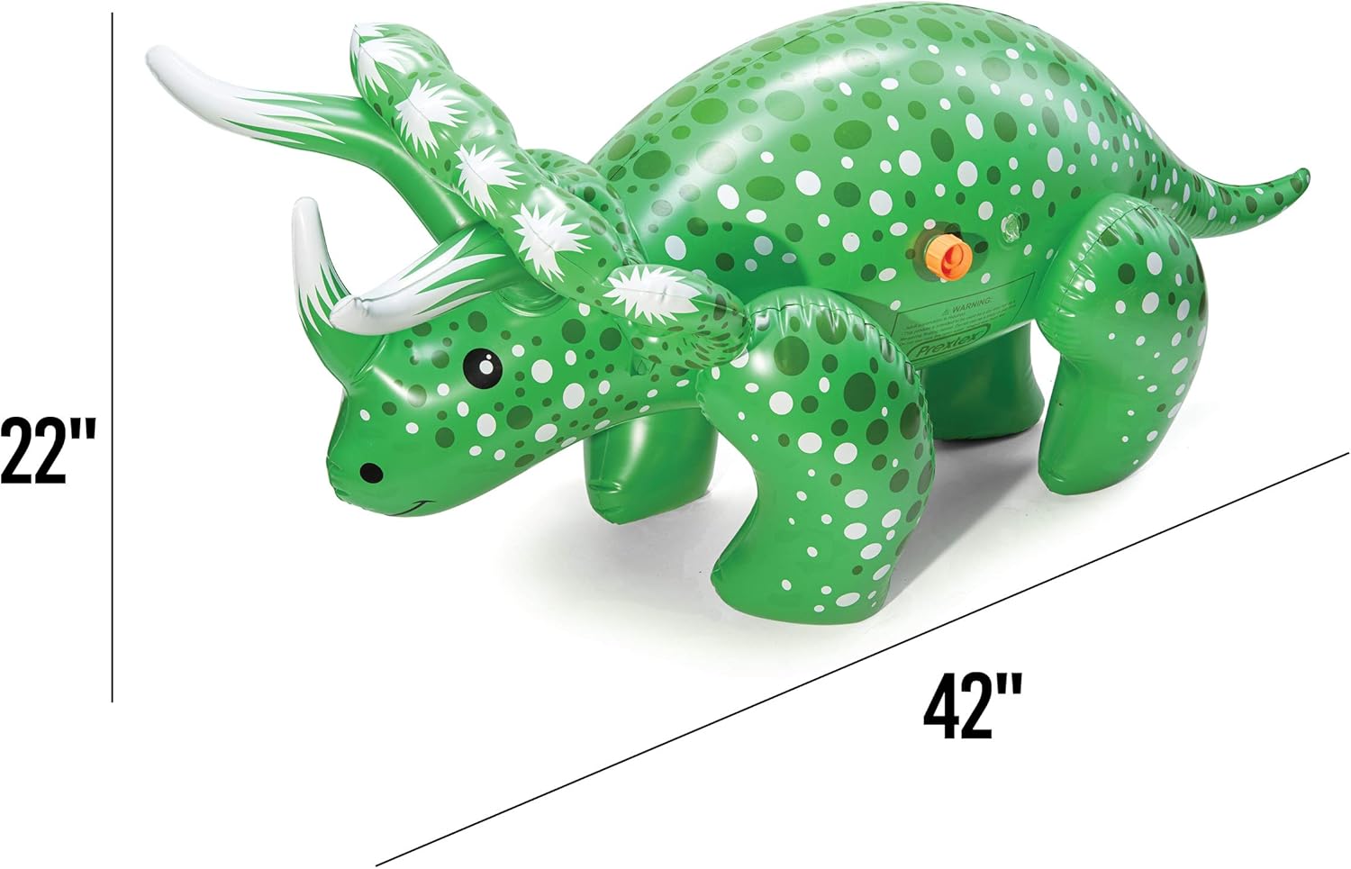 Prextex 2 in 1 Dinosaur Water Sprinkler and Ring Toss Combo Inflatable Water Toy Fun Outdoor Water Toys Activity for Toddlers and Kids: Toys & Games