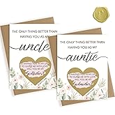 HAMUIERS Will You Be My Godparents Scratch Off Card for Auntie and Unlce, Godparents Proposal Gift from Niece Nephew, Godparents Request Asking Card, Godmother and Godfather Proposal Card