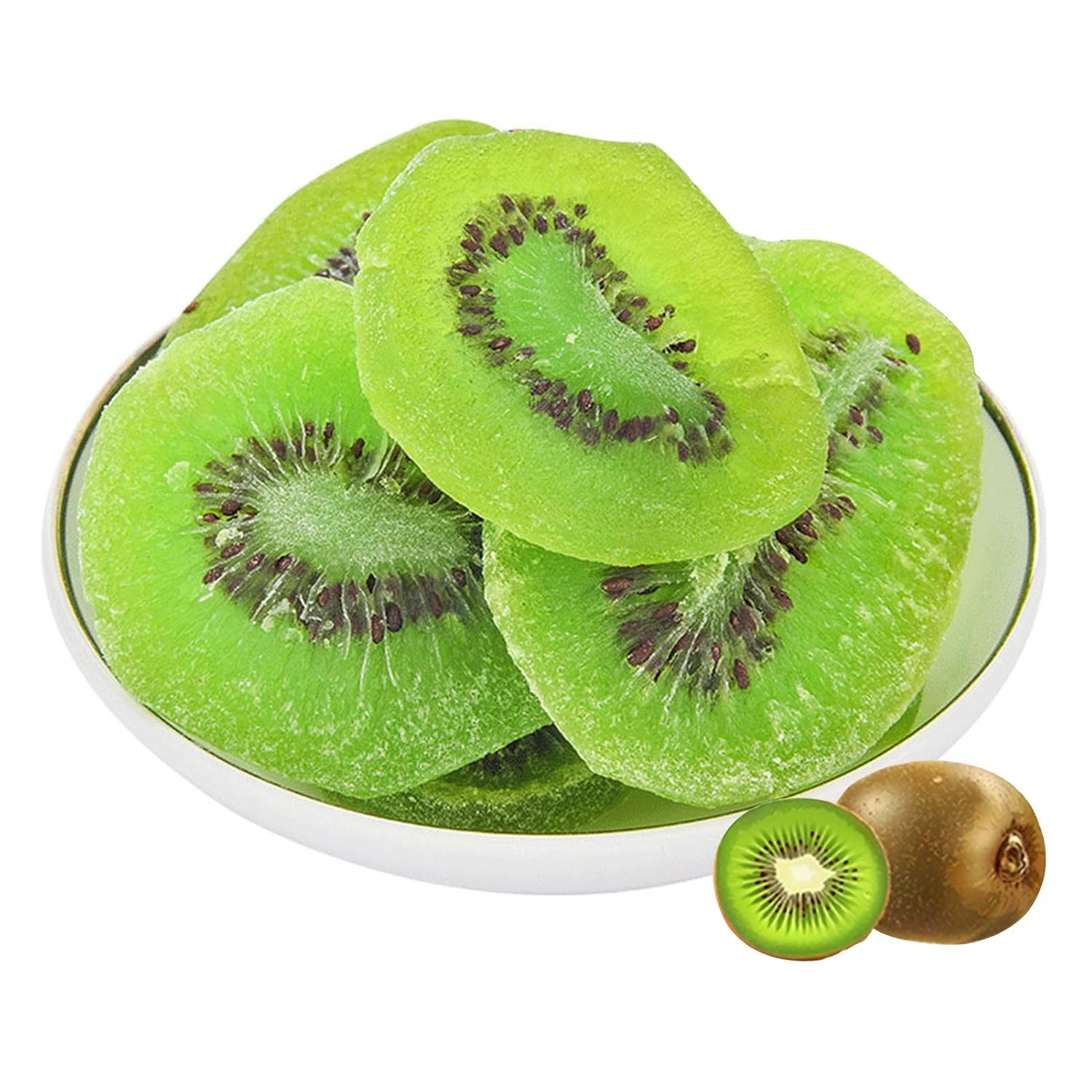 Sun Dried Kiwi Slices, 100g Packed Fresh in Resealable Bag Sweet
