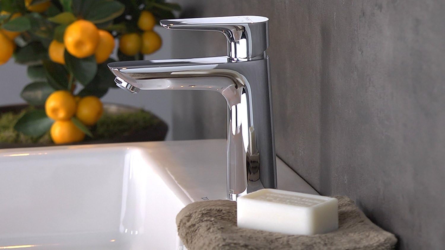 hansgrohe Talis E Basin Mixer Tap 110 energy-saving without waste, chrome, 71714000, Spout Height 110Mm - Image 5