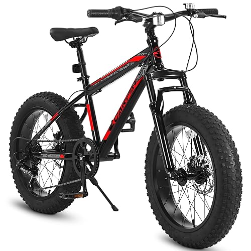 Elecony Ecarpat 20/24/26 Inch Fat Tire Mountain Bikes 7-Speed with