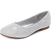 DREAM PAIRS Girls Dress Shoes Slip on Ballerina Flats for Wedding/Party