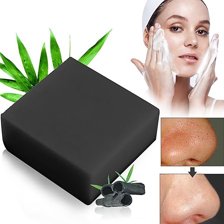 Bambuskohle Handgemachtes Seife,Bamboo Charcoal Soap,Gesicht Seife. LDreamAM® Entschlackendes Gesicht & Körperreiniger.Für Ak