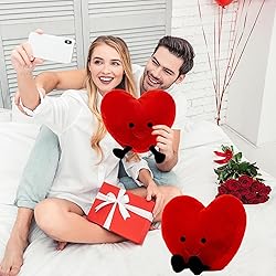OYTlao Cute Red Heart Stuffed Plush, Red Heart