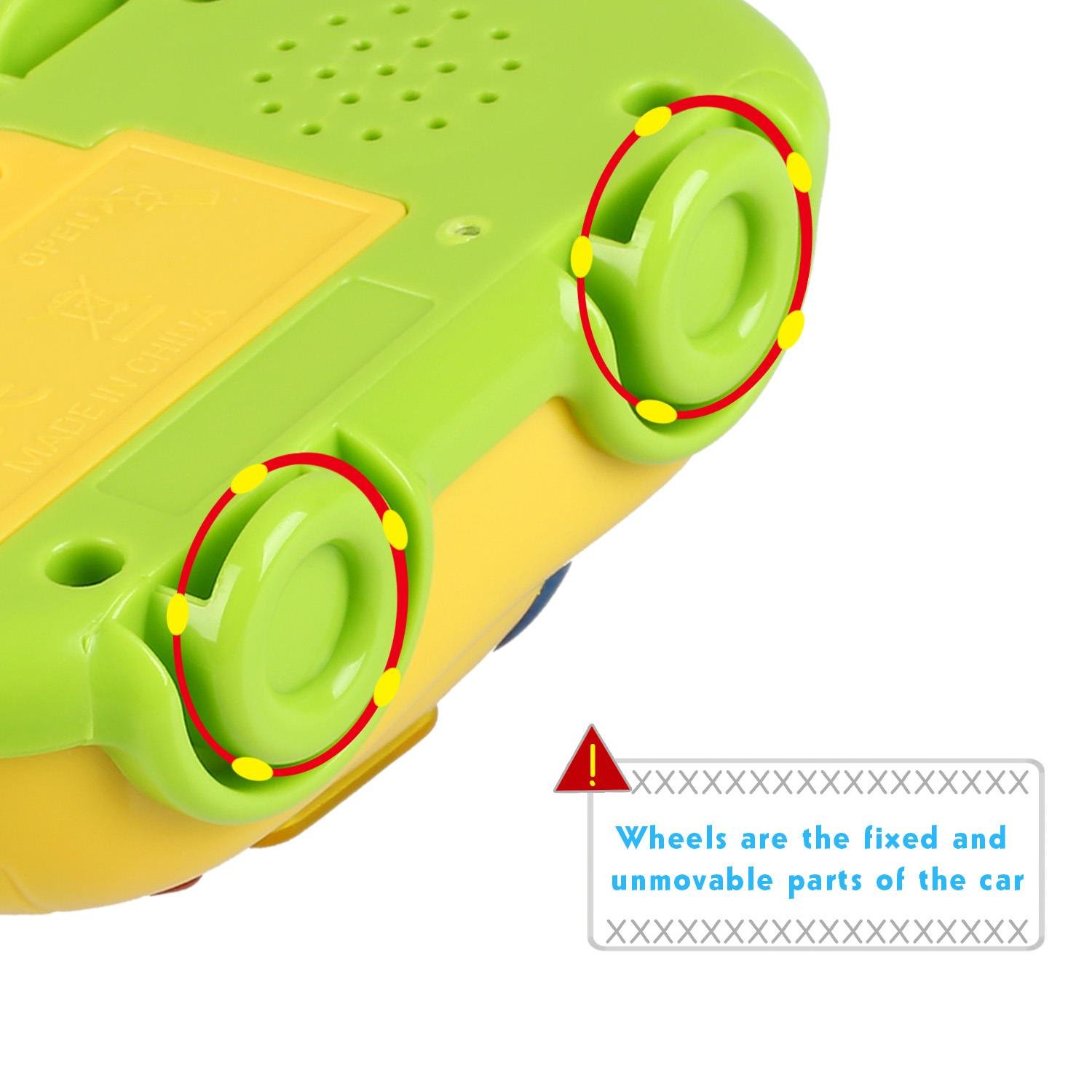 Car Keys Rattle Toy Set with Doorbell Car Alarm Lights & Designed Package Best Gifts for Babies Toddlers by Peradix