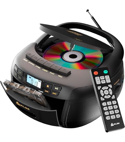 HANNLOMAX HX-323CD Portable CD Player, AM/FM Radio, Cassette