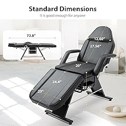 Jaxilyn Esthetician Bed for Facial with Two Trays