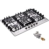 30" Gas Cooktop Dual Fuel 5 Sealed Burners Gas Burner Stainless Steel Drop-In Gas Stove DM527-SA02 Gas Hob Gas Cokker