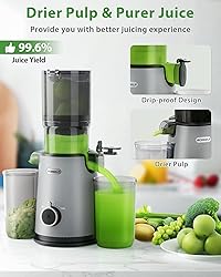 Cold Press Juicer, ECOSELF Juicer Machines with