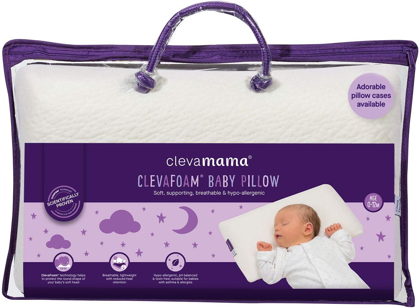 clevamama clevafoam baby pillow