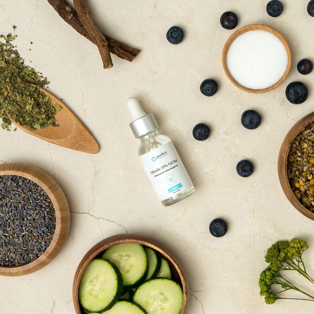 Glycolic Gel Peel - Enhanced with Retinol and Green Tea Extract (10% Strength)