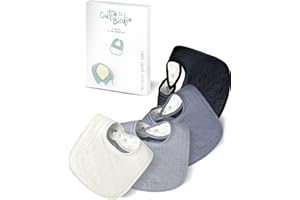 Cutie Birdie Muslin Baby Bibs for Unisex Girls & Boys- 4-Pack 100% Cotton Baby Bibs for Drooling and Teething, 0-36 months, Baby boy gifts, Baby shower gifts