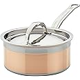 Hestan - CopperBond Collection - 100% Pure Copper Sauce Pan, Induction Cooktop Compatible, 1.5 Quart