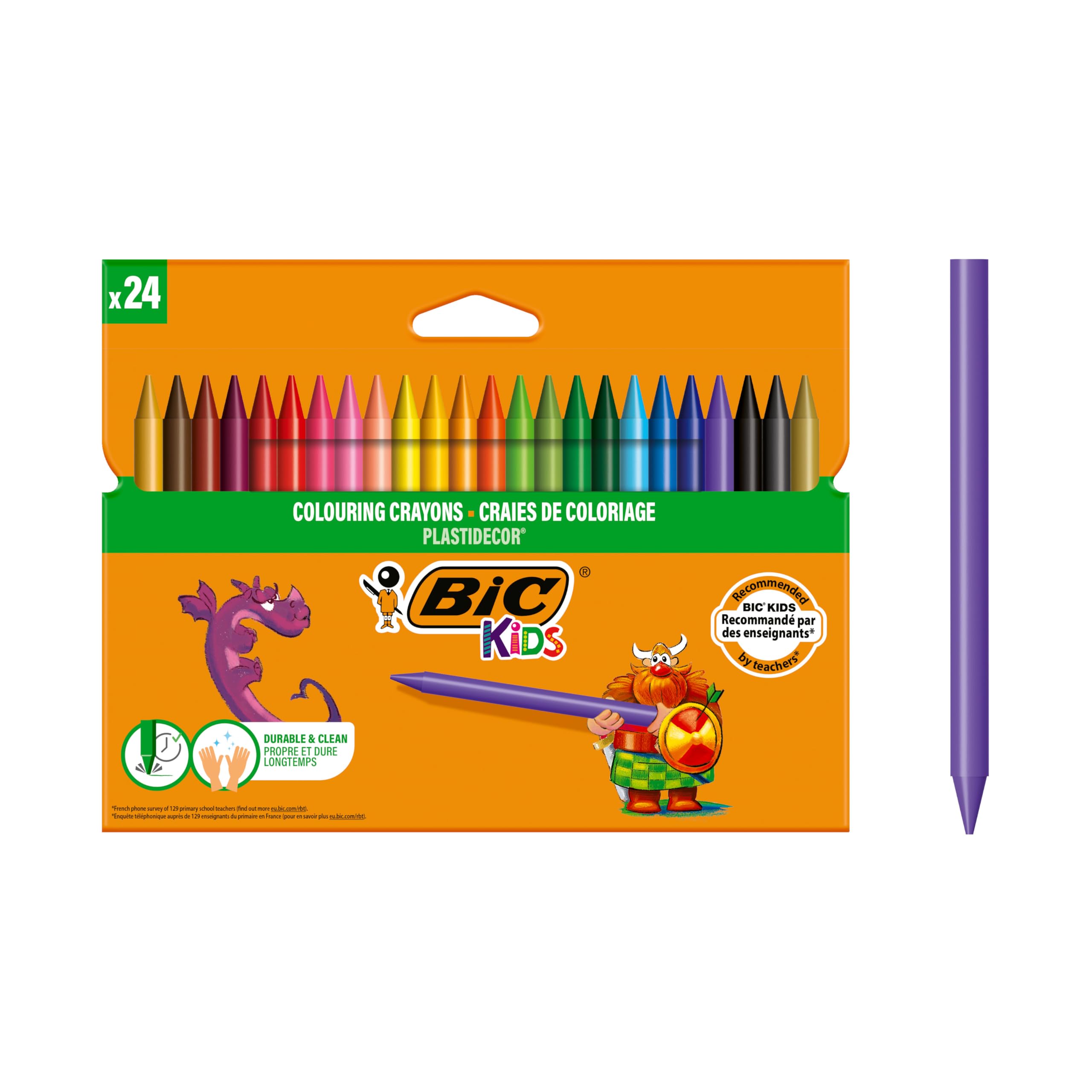 Bic Plastidecor Crayons (Pack of 24)