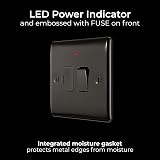 BG Electrical Switched Fused Connection Unit 13A Black Nickel Power Indicator view 6