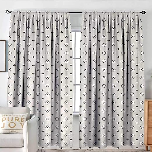 Amazon Com Nuomanan Blackout Curtains Geometric Old Fashioned