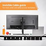 Stilemo Under Desk Cable Management Tray 2 Pack Carbon Steel Wire Organizer view 2