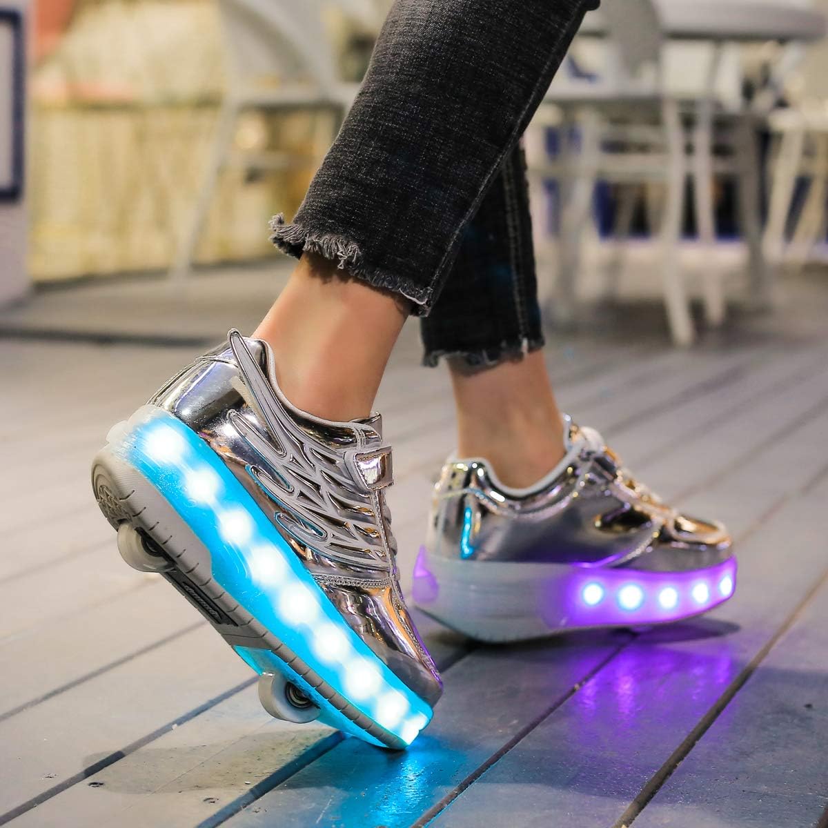 Nsasy Roller Shoes Unisex LED Light up 