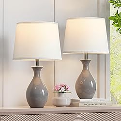 PARTPHONER Table Lamp Set of 2, Modern Ceramic