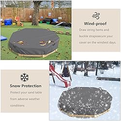 Waterproof Octagon Sandboxes Cover, Upgraded with