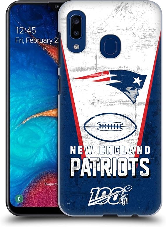 Amazon Com Head Case Designs Officially Licensed Nfl Banner 100th 2019 20 New England Patriots Hard Back Case Compatible With Samsung Galaxy A20 A30 2019