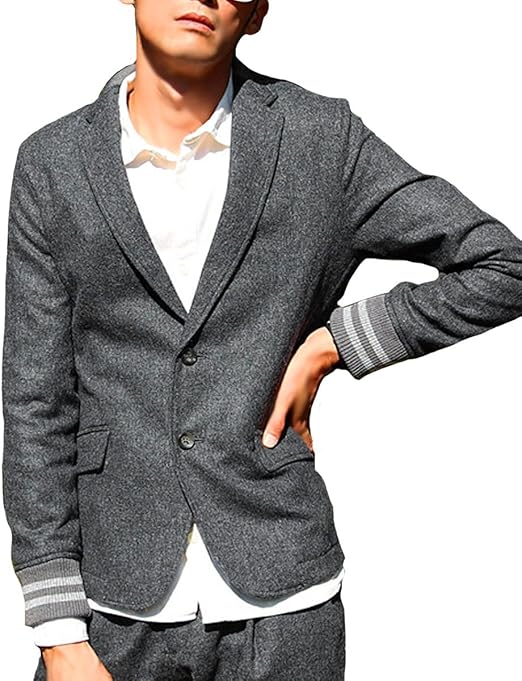 Amazon アズスーパーソニック As Super Sonic メンズ 日本製 袖リブ デザイン ウール テーラードジャケット コート ジャケット 通販