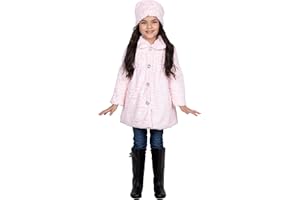 Widgeon Little Girls' Button Front Faux Fur Coat