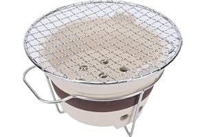 GOWENIC Clay Charcoal Stove, Small Chinese Ceramic Tea Brewing Charcoal Barbecue Grill, Indoor Brewing Tea Around a Stove, fo