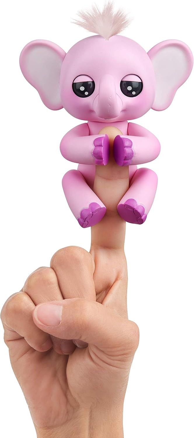 WowWee Fingerlings Baby Elephant - Nina (Pink) - Interactive Toy - Image 3