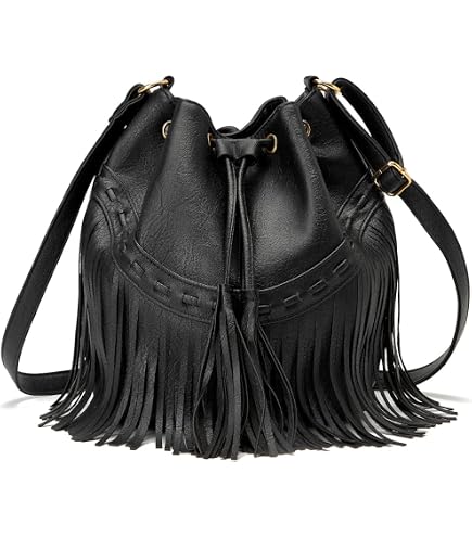 Amazon.com: Fringe Hobo Bags for Women Vintage Suede Crossbody Bag