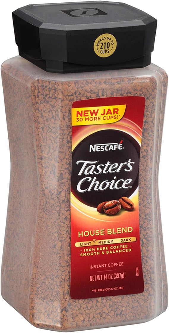 Nescafe Taster's Choice House Blend Instant Coffee, 14 Ounce (Pack of 1