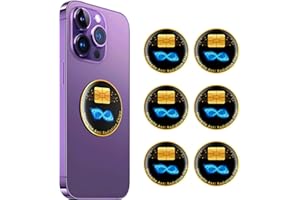 SJHPLZJYER 6 Pieces Cell Phone Blocker Protection Neutralizers Stickers for Smart Phones Tablets Laptops Computer WiFi Priner TV Electronic Devices Black