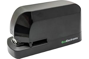 EcoElectronix Heavy Duty Electric Stapler - Heavy Pro, 45 Sheet Capacity, Quiet Operation, Jam-Free and Easy Reload - AC Adap