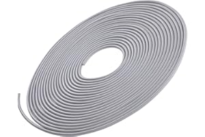 STYQUENZER 32.8 Ft Backer Rod 1/4 Inch, Caulk Saver for Gaps and Joint Concrete Filling, Gray Rubber Backer Rod Concrete Expansion Joint Filler for Driveway and Wall Cracks