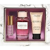 Diane Castel Eleganza Gift Set - Fruity Chypre Fragrance - Perfume for Women and Body Lotion - Notes of Strawberry, Bergamot, Orange Blossom - 3 pc