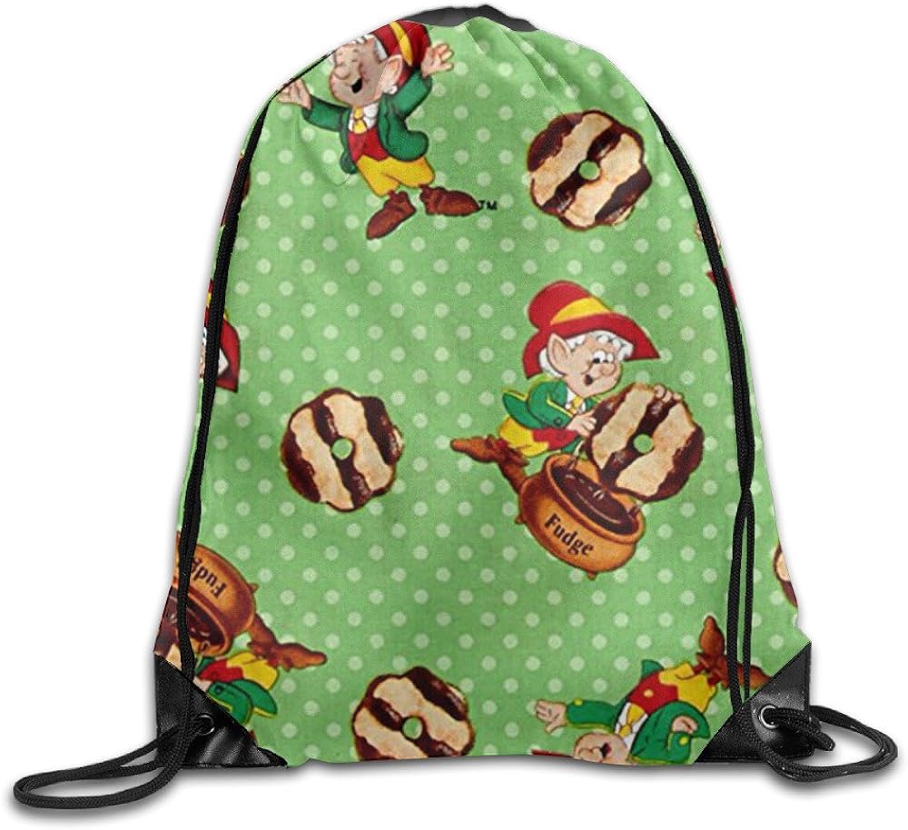 Kelloggs Keebler Elf With Fudge Striped Cookies Print Drawstring