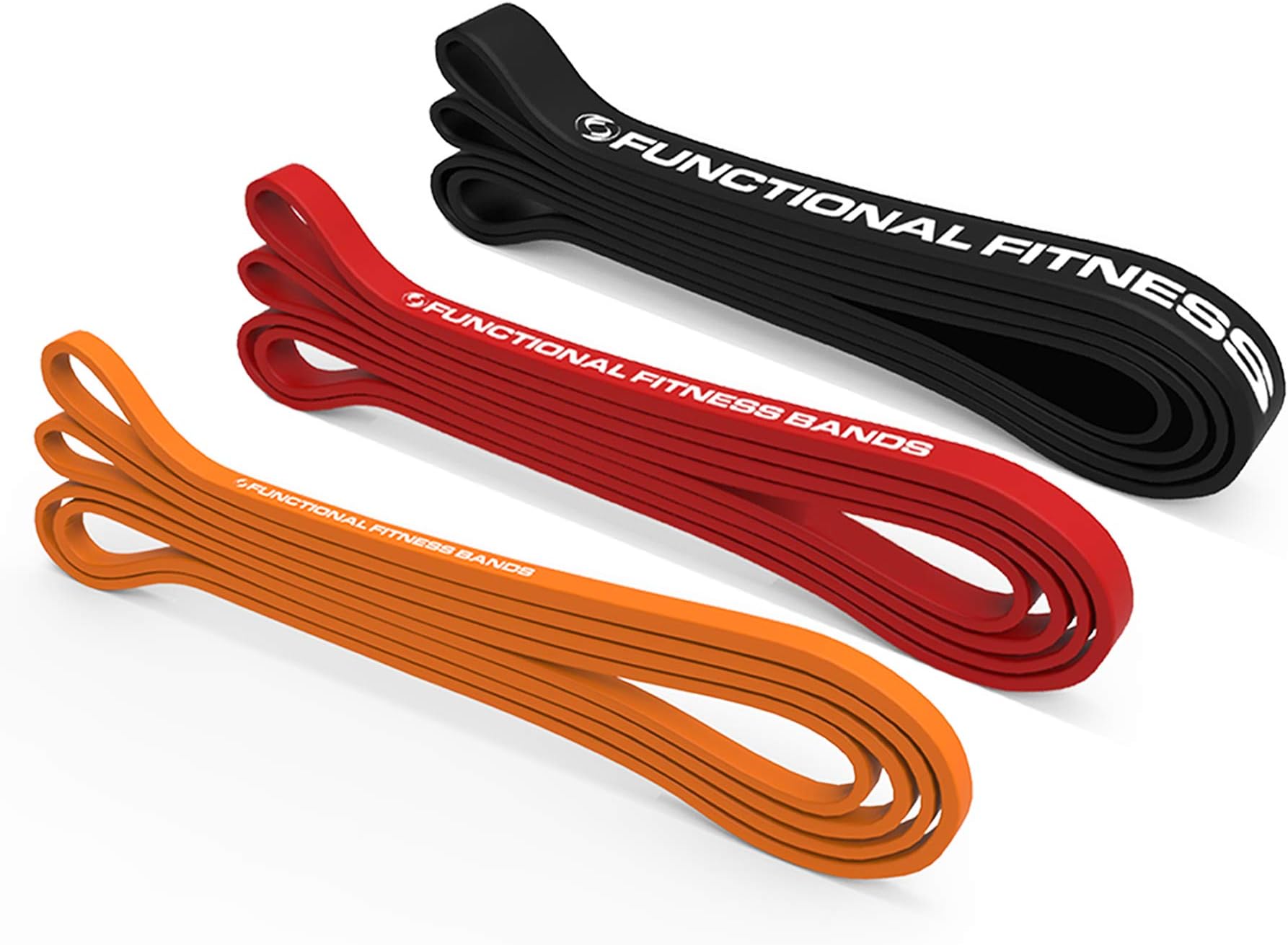 Rubberbanditz Pull Up Assist Bands Set of 3 by Functional Fitness. Heavy Duty Resistance and Assistance Training Bands