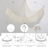 VISATOR Toy Hammock for Stuffed Animals Macrame Baby Nursery Storage Net view 7