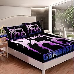 Erosebridal Gymnastics Bed Sheets Twin Size Girls