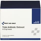 First Aid Only 12-700 Triple Antibiotic Ointment Packets, 60 Count